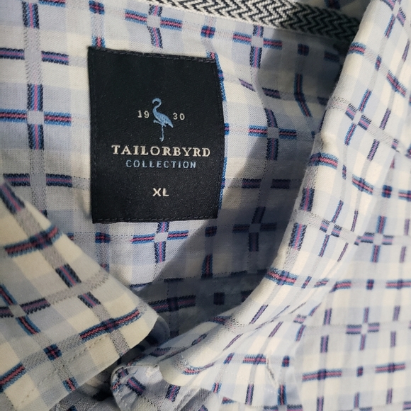Men’s Tailorbyrd long sleeve cotton button down shirt size XLarge - Picture 2 of 3